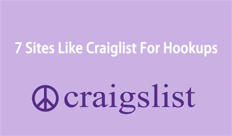 This exciting dating site and app. . Craigslist hook ups
